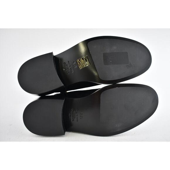 Valentino V Logo Gold Black Suede Block Heel Short Ankle Chelsea Zip Bootie 37.5 - Picture 10 of 10